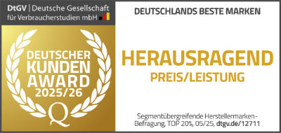 Deutscher Kunden Award 2025/2026 Herausragend Preis/Leistung